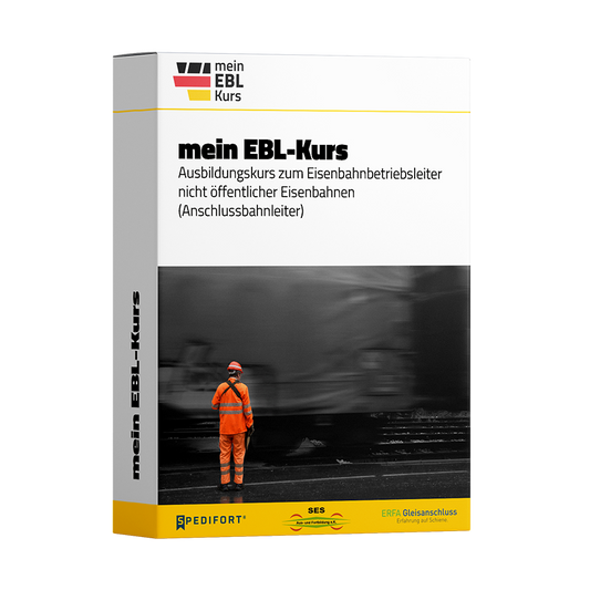 "mein EBL-Kurs" - mit Hybrid-Learning zum Eisenbahnbetriebsleiter nicht öffentlicher Eisenbahnen (Anschlussbahnleiter). Einschließlich Präsenzunterricht vom 31.03. bis 04.04.2025 in München
